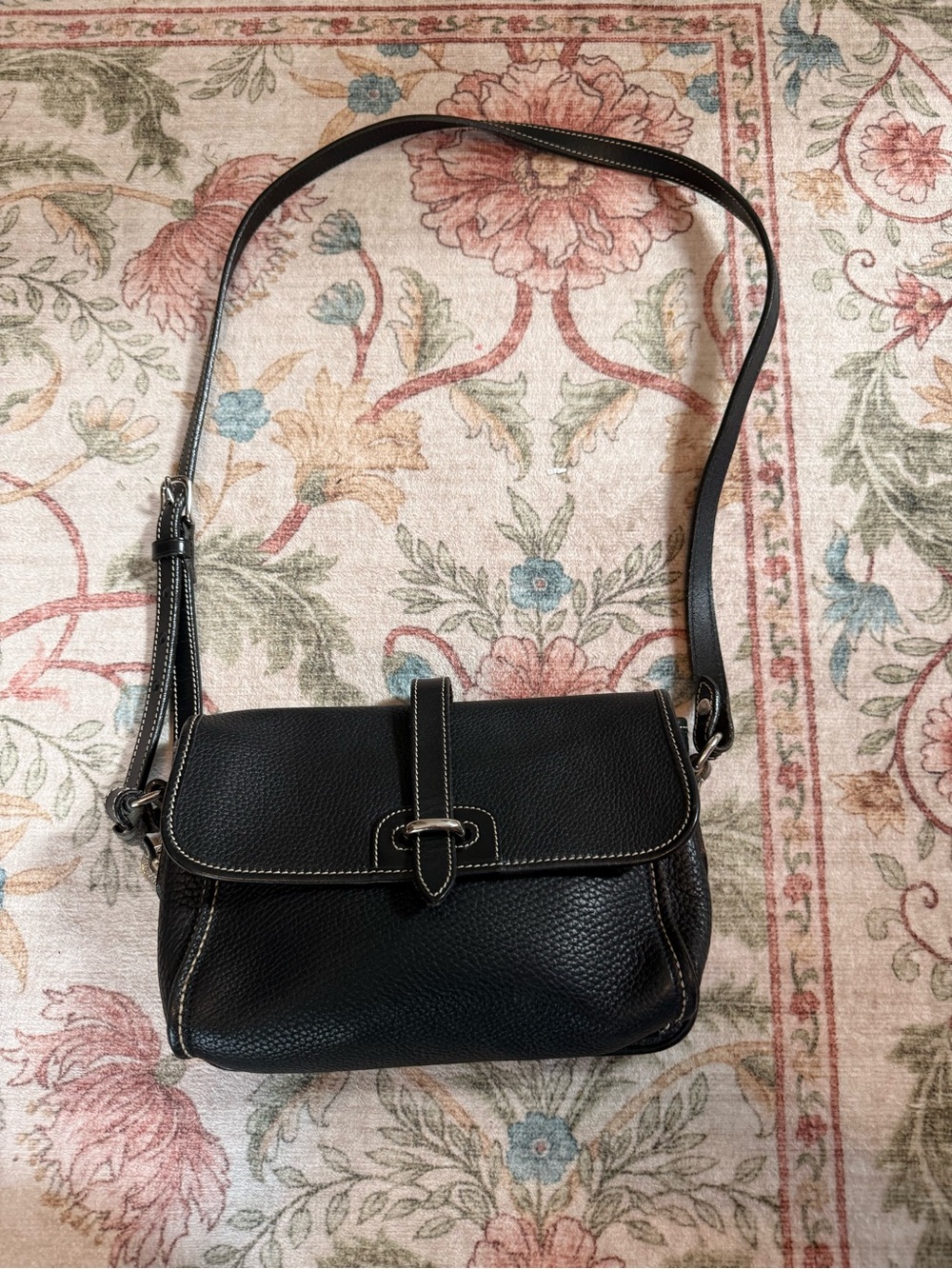 Dooney & Bourke Black Pebbled Leather Crossbody Bag - Picture 3 of 12